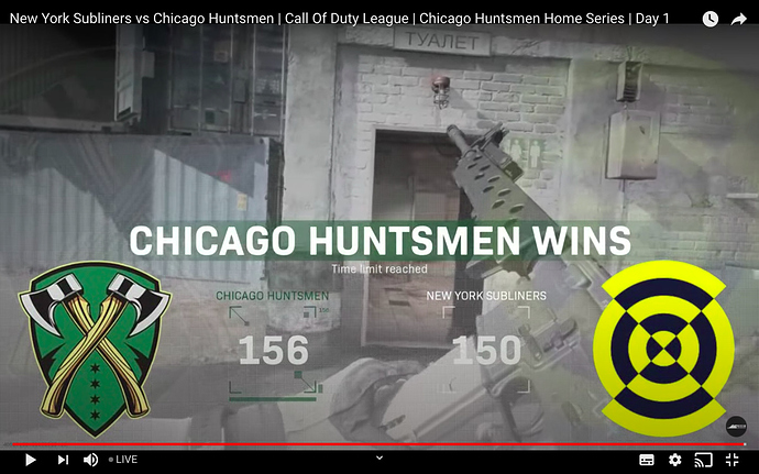 New York Subliners vs Chicago Huntsmen Map 3 Final Score