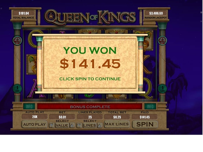 queen of kings bonus b 09-22