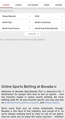 issuess bovada