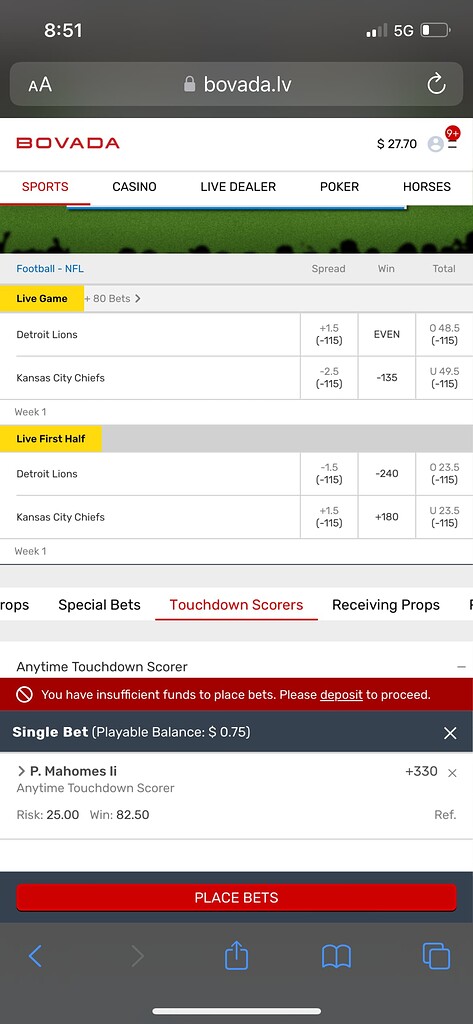 Bovada on X: Does this #NFL parlay hit today? Live 