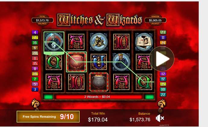 witches and wizards 8x multiplyer 716x hit bomus